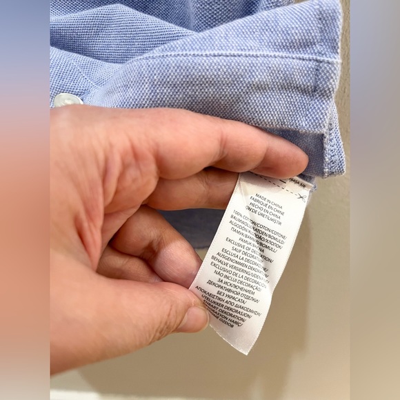 Polo by Ralph Lauren Knit Oxford Short-Sleeve Casual Shirt Boys Blue Size 4T - Picture 8 of 8